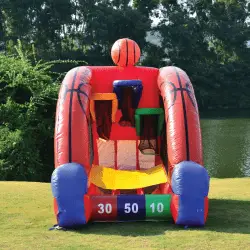 Inflatable basketball challenge